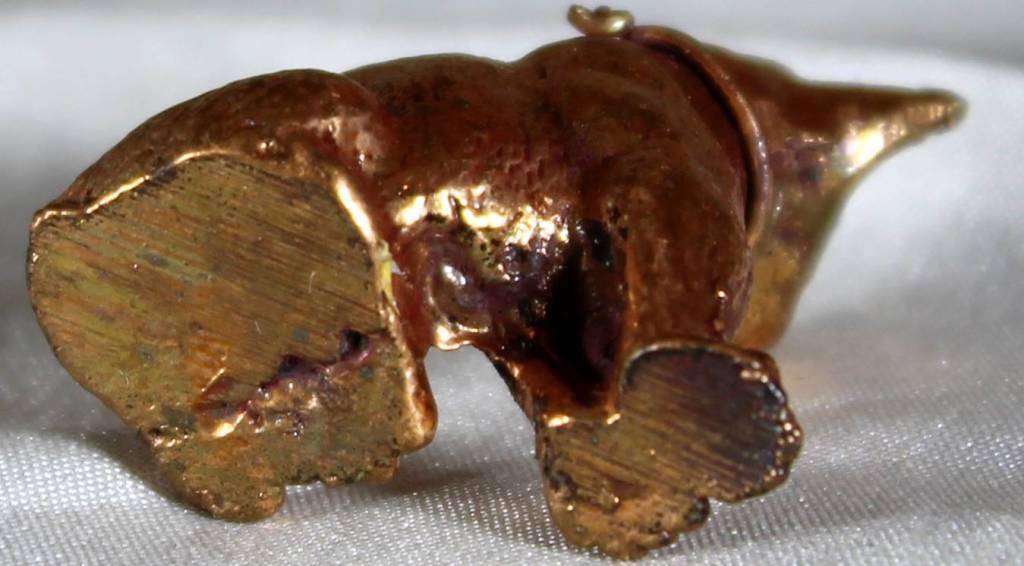 Miniature - Copper/Lead Seated Cat - Act Fast!!! -BID NOW!!!