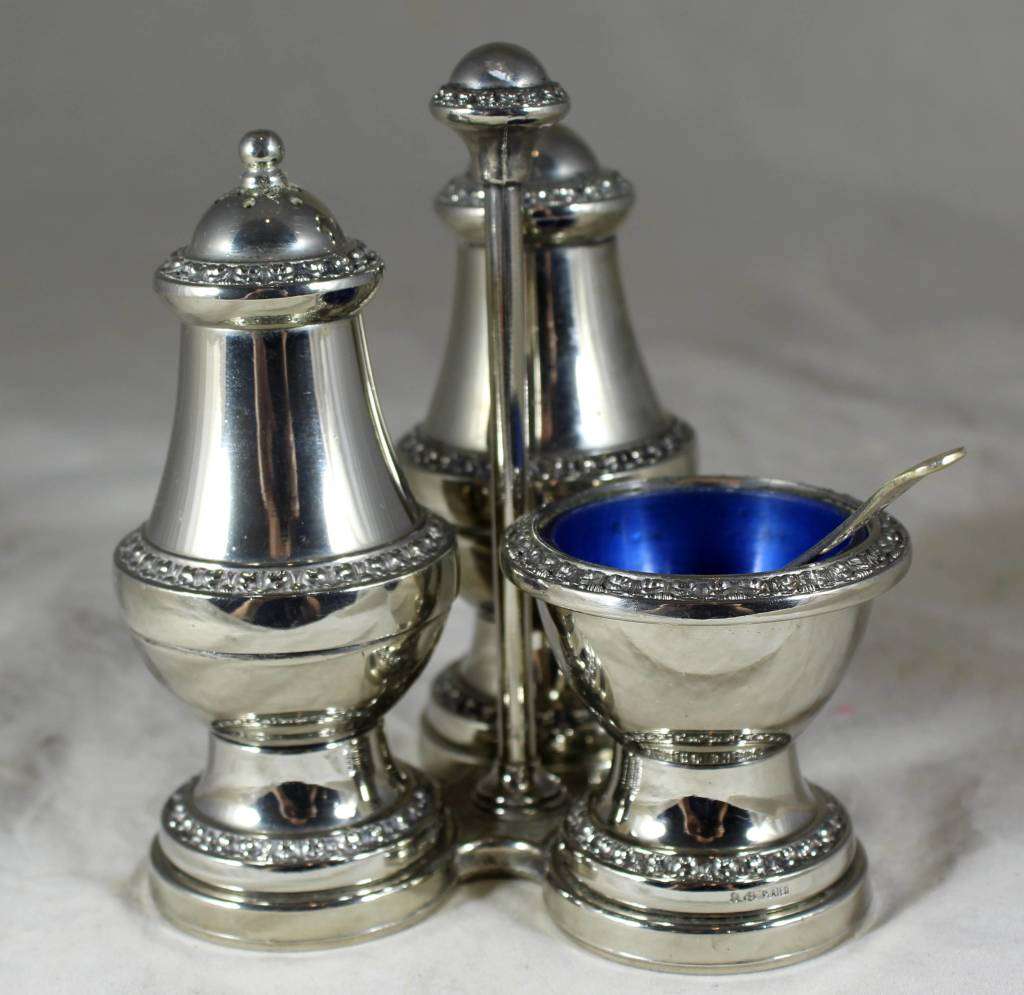 Silver Plated Condiment Set - Act Fast!! Bid Now!!