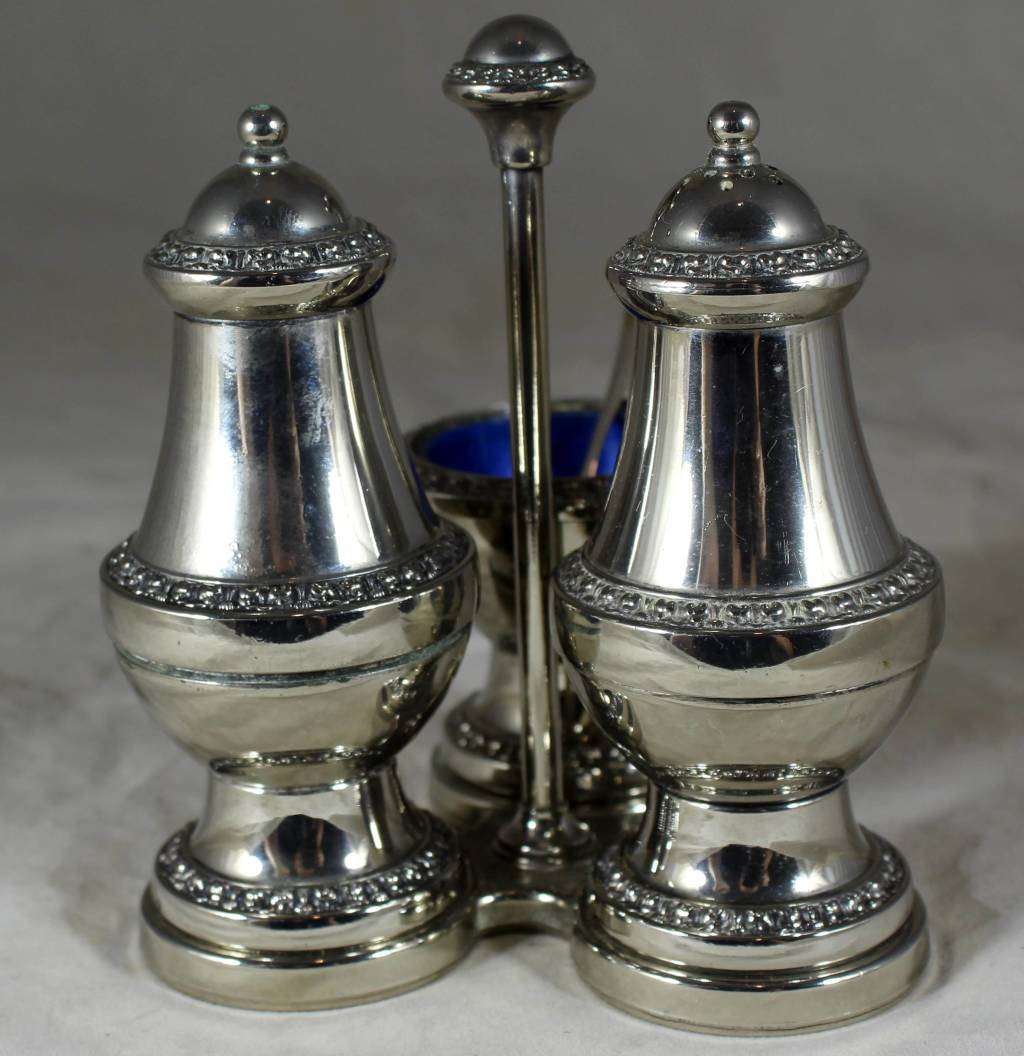 Silver Plated Condiment Set - Act Fast!! Bid Now!!