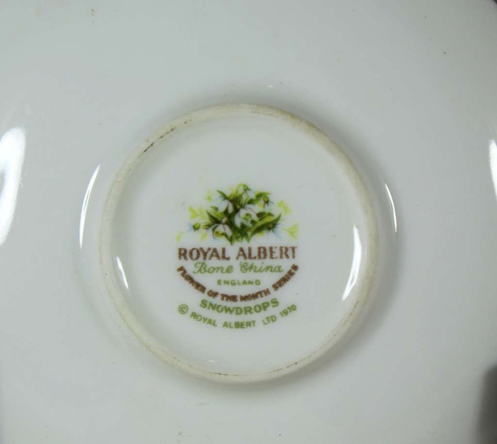 Royal Albert - Flower of the Month - Cup and Saucer -Duo- January - Miniature - Act Fast!! Bid Now!!