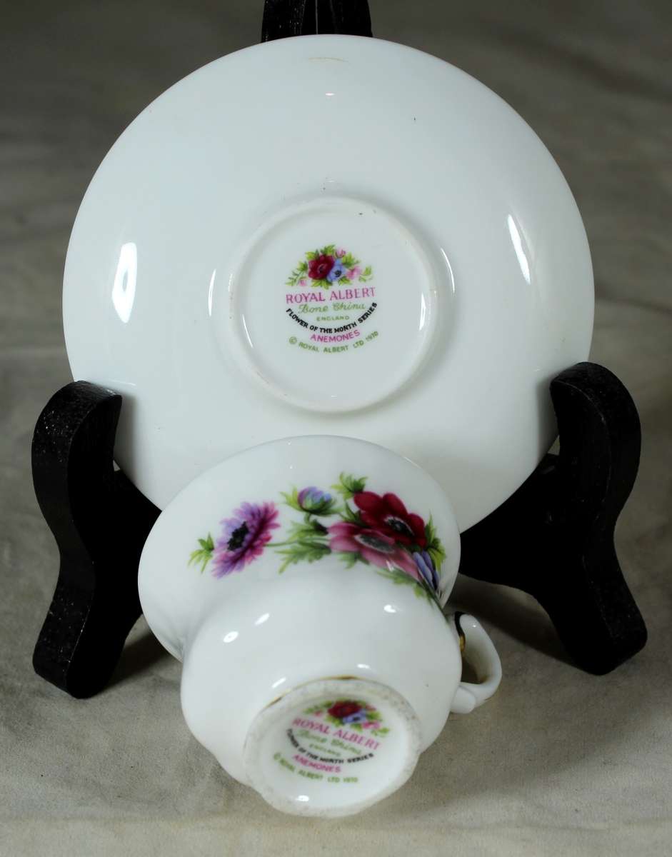 Royal Albert - Flower of the Month - Cup and Saucer -Duo- March - Miniature - Act Fast!! Bid Now!!