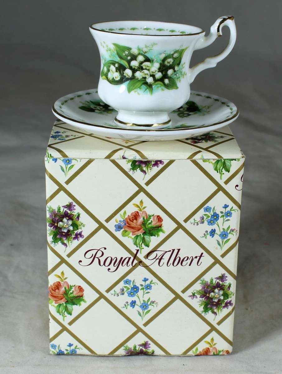 Royal Albert - Flower of the Month - Cup and Saucer -Duo- May - Miniature - Act Fast!! Bid Now!!