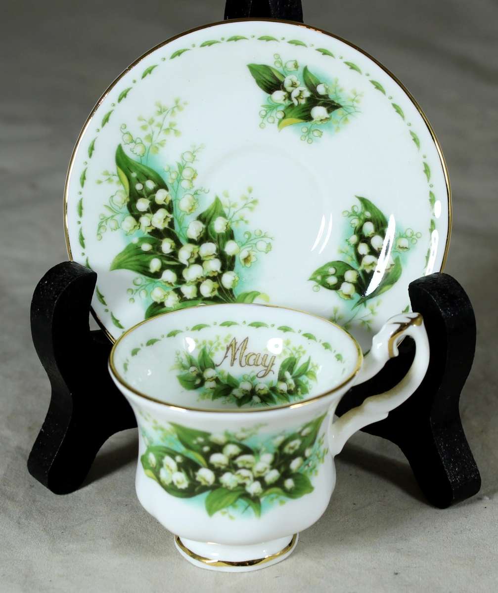 Royal Albert - Flower of the Month - Cup and Saucer -Duo- May - Miniature - Act Fast!! Bid Now!!