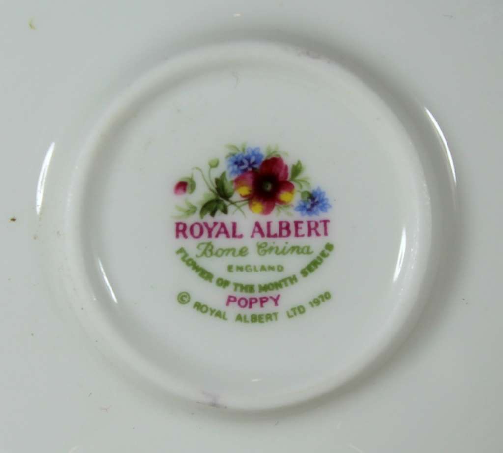 Royal Albert - Flower of the Month - Cup and Saucer -Duo- August - Miniature - Act Fast!! Bid Now!!