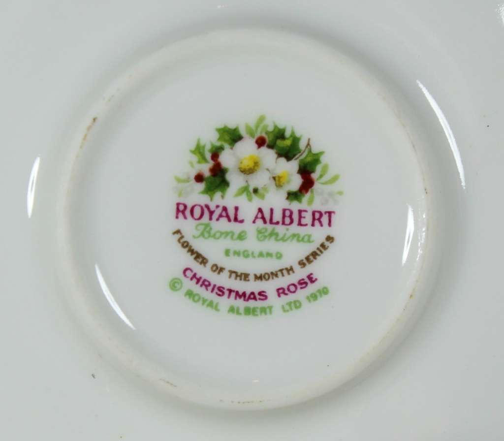 Royal Albert - Flower of the Month - Cup and Saucer-Duo- December - Miniature - Act Fast!! Bid Now!!