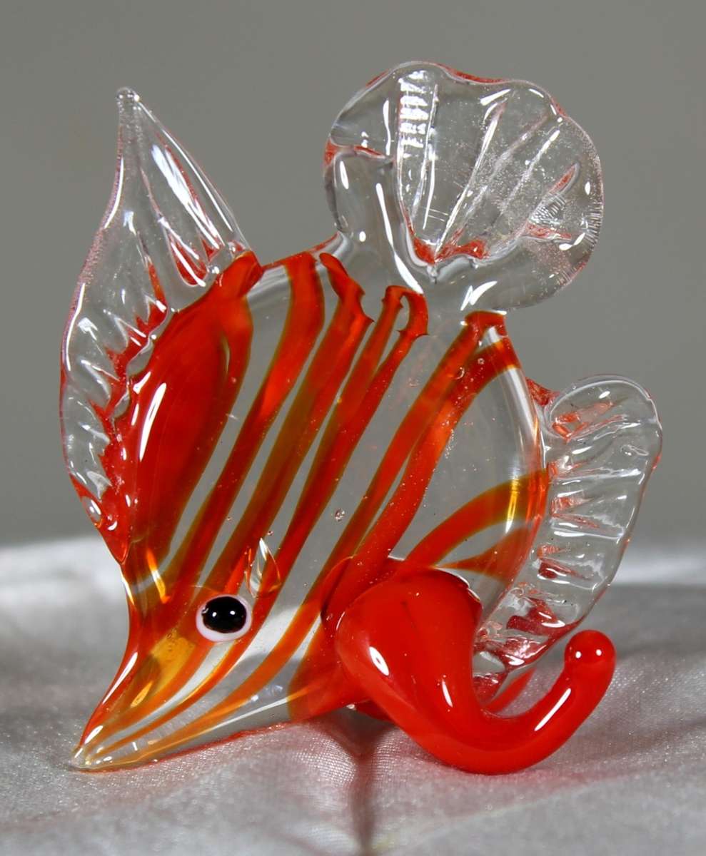 Glass Orange Fish - Act Fast!! Bid Now!!