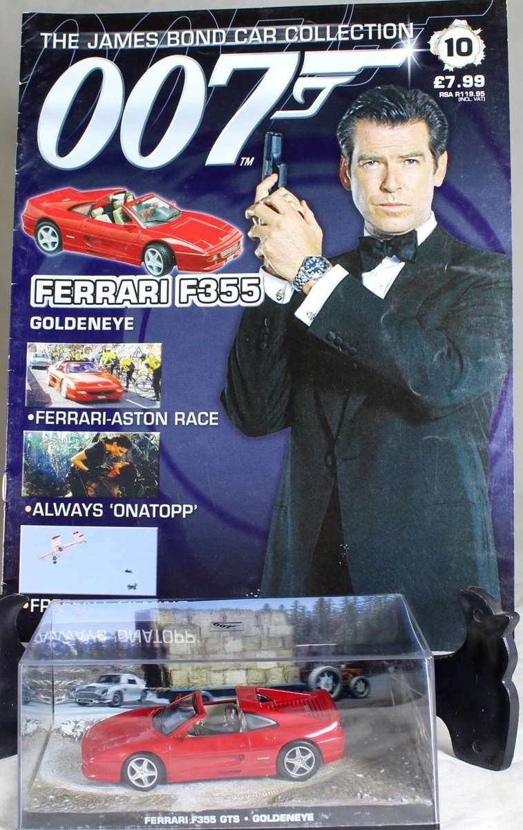 JAMES BOND 007  UNIVERSAL HOBBIES- Ferrari F355 GTS ( GoldenEye #10 )