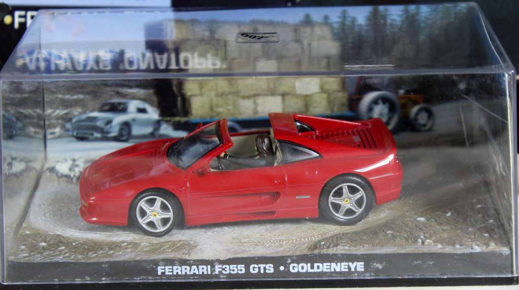 JAMES BOND 007  UNIVERSAL HOBBIES- Ferrari F355 GTS ( GoldenEye #10 )