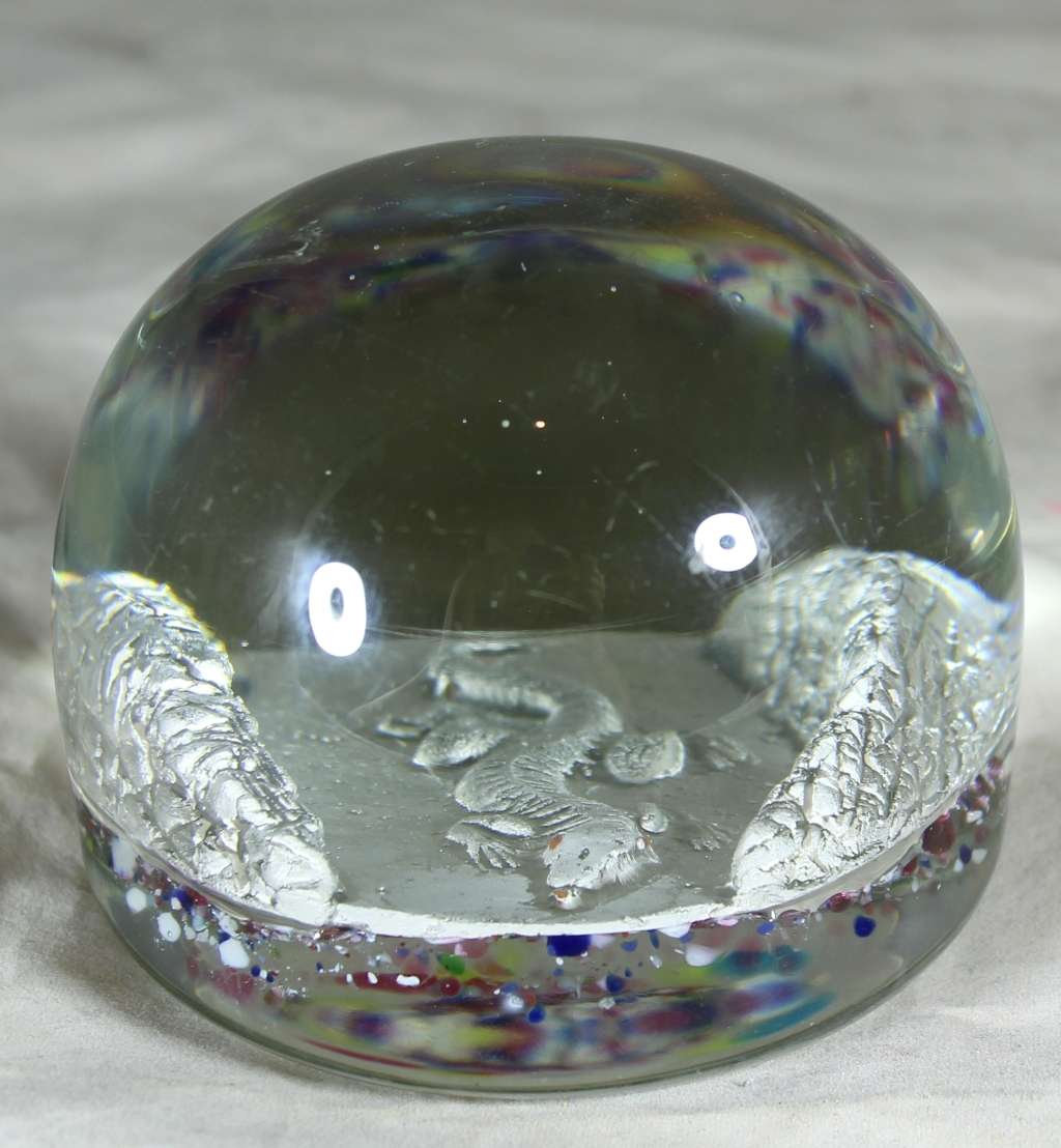 Paperweight with Sculpted Lizard - Act Fast!!! -BID NOW!!!