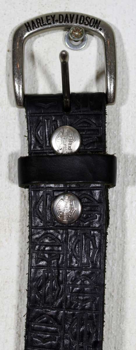 Harley Davidson belt embossed buckle