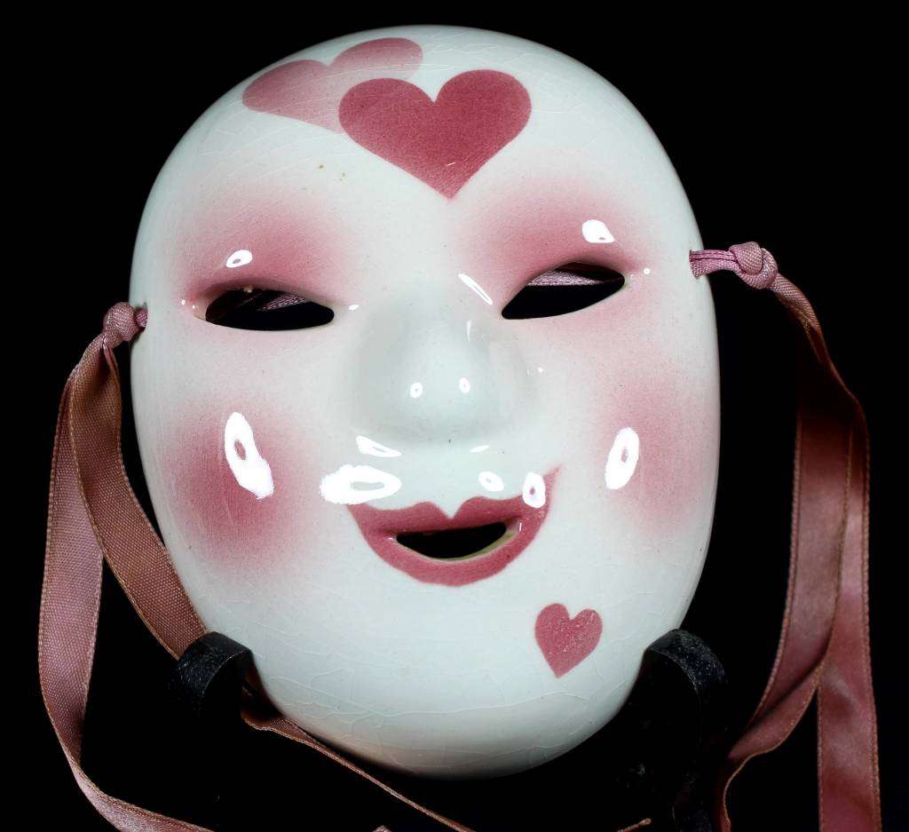 Small opera mask - Hearts