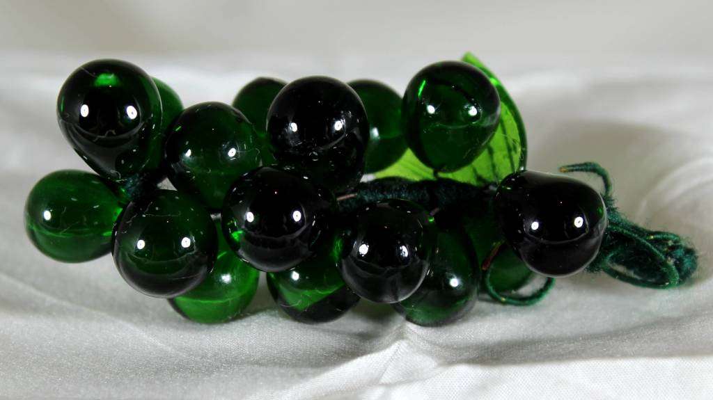Dark Green Glass Grapes
