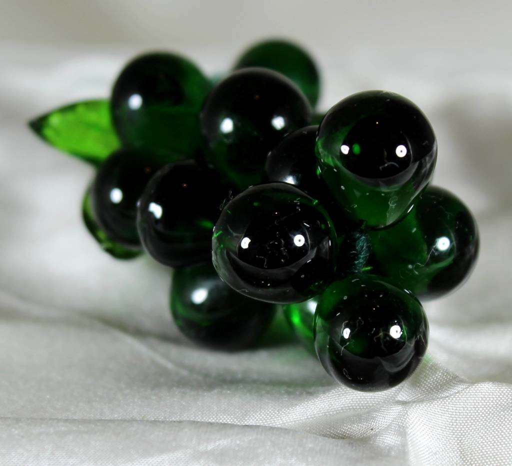 Dark Green Glass Grapes