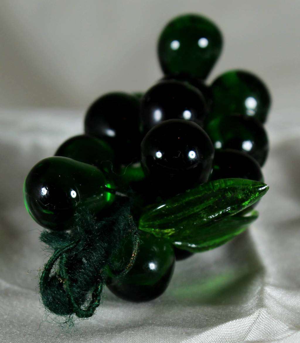 Dark Green Glass Grapes