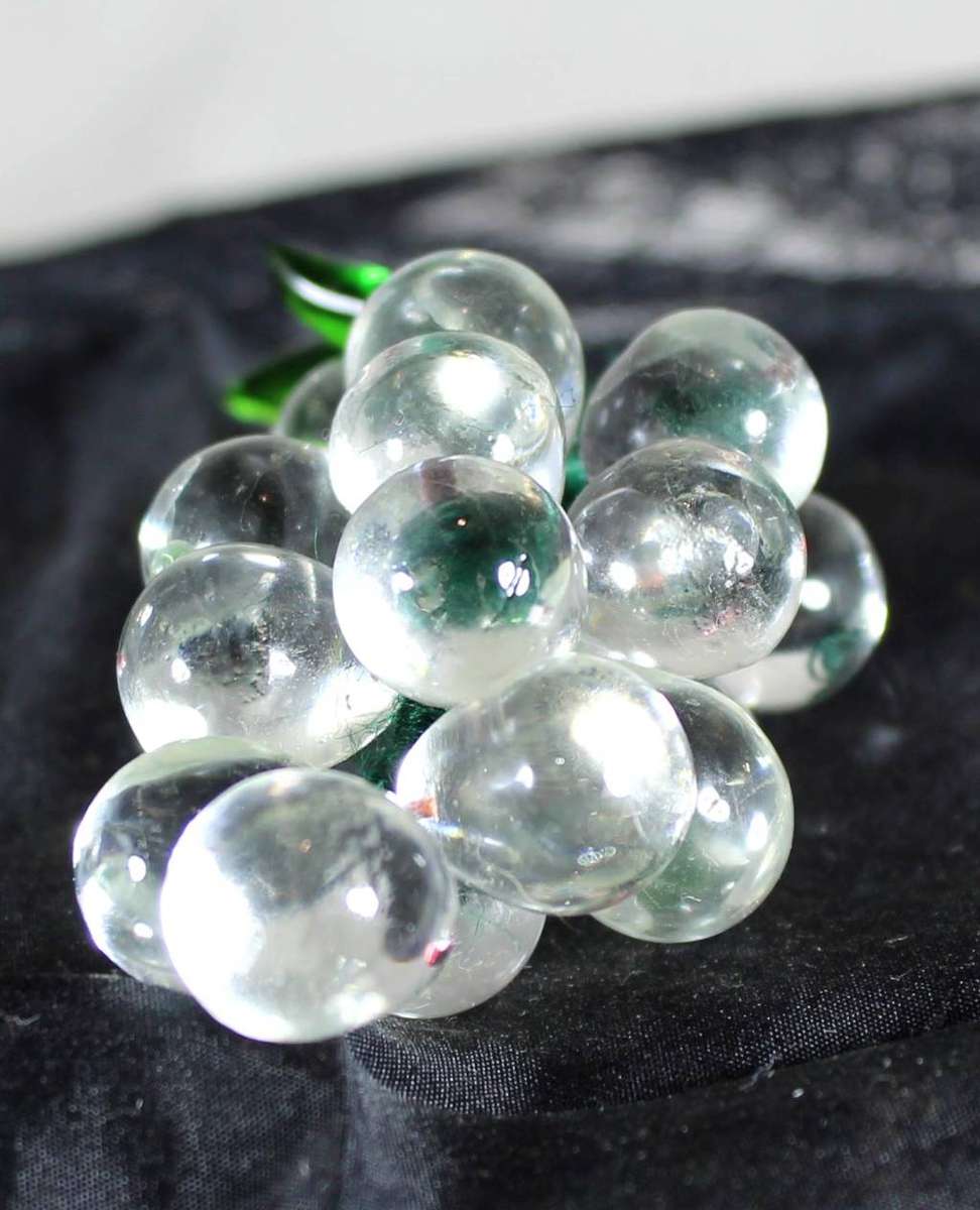 Clear Glass Grapes
