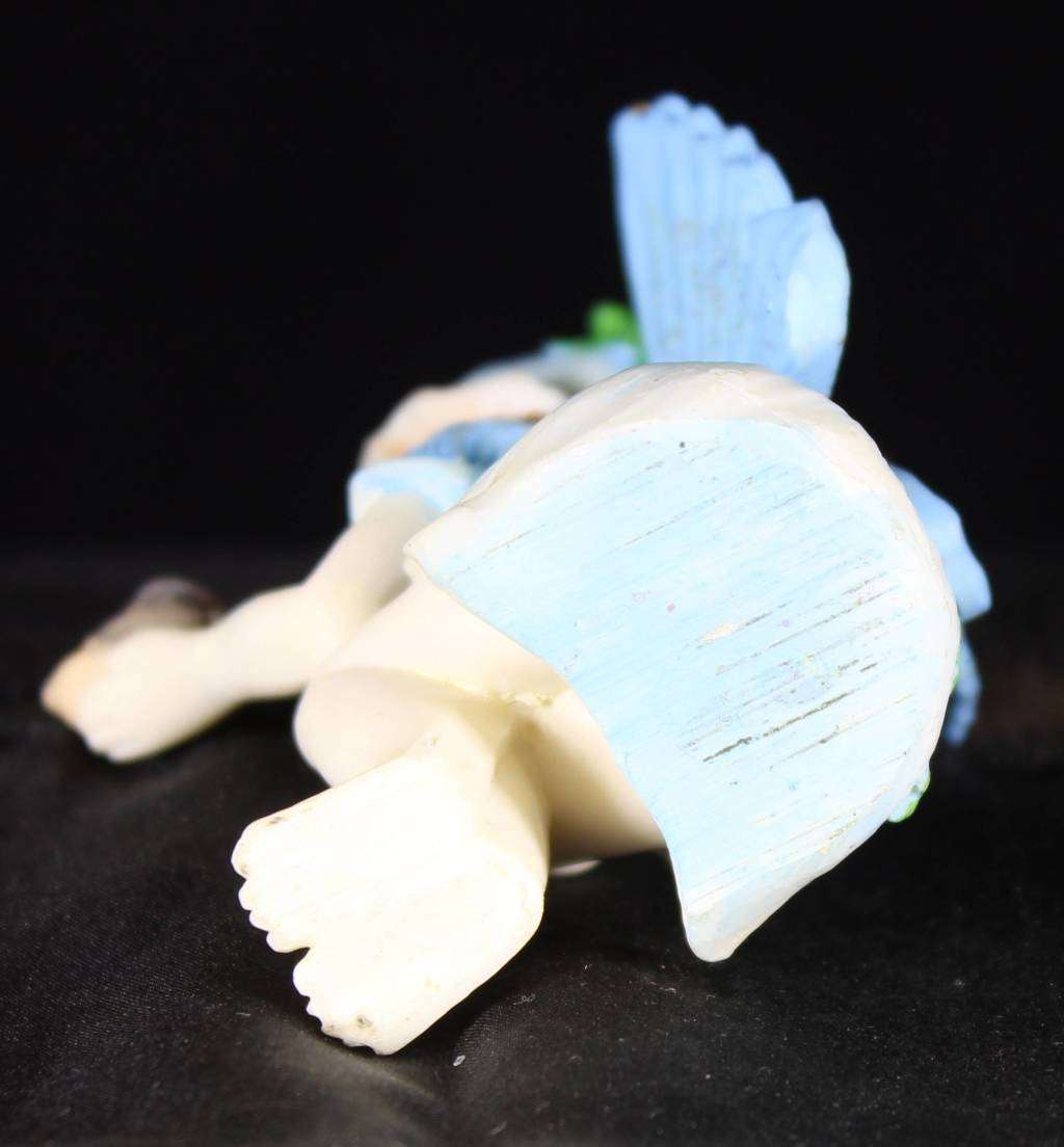 Flower fairy - blue wings with snail