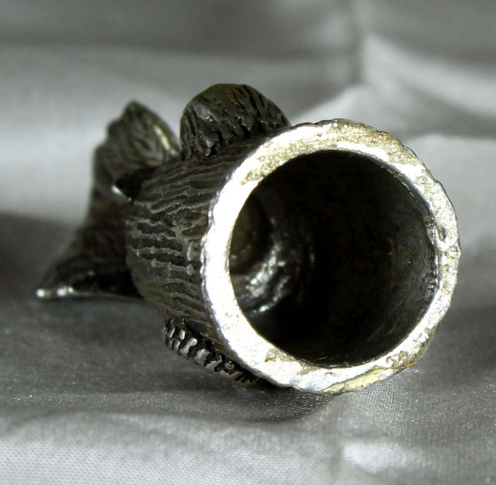 English Pewter (Pseudo) Thimble - Dove - Bid Now!!!