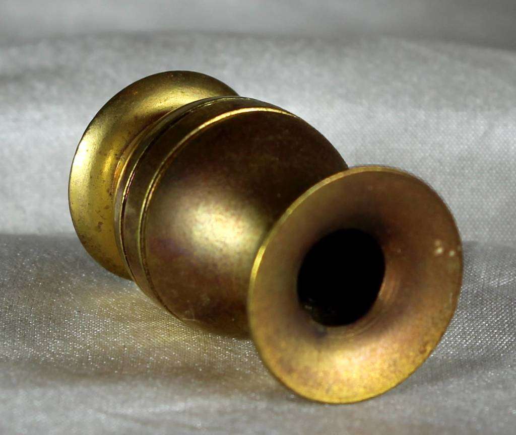 Miniature brass vase