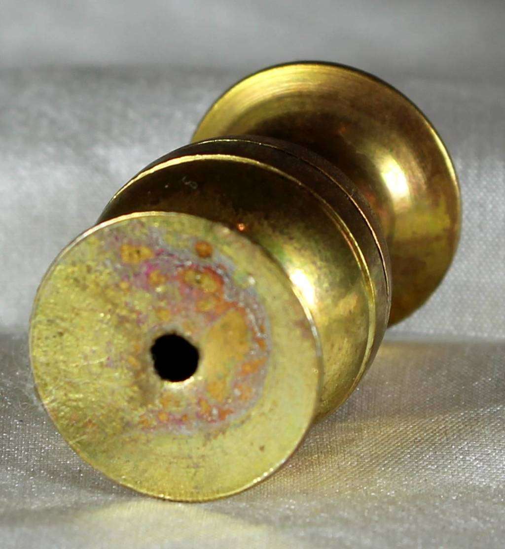 Miniature brass vase