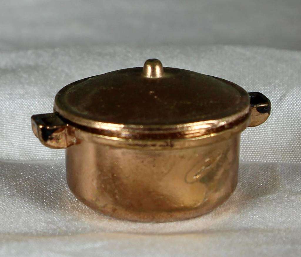 Miniature Copper - Lidded Pot