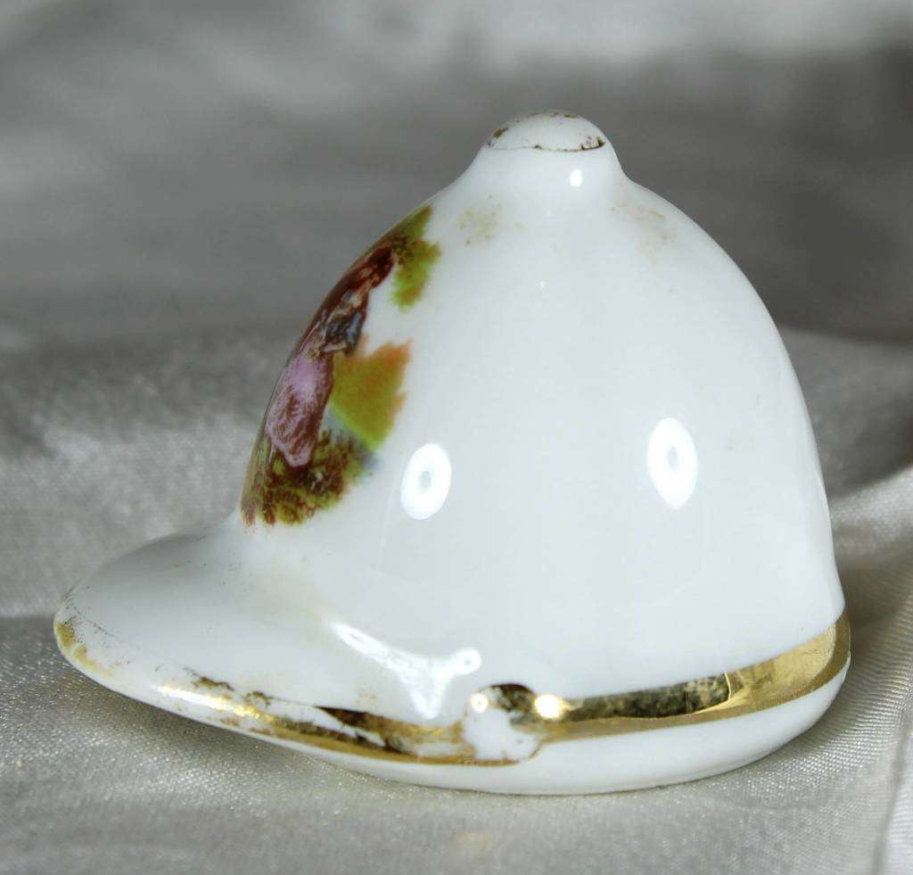 Limoges - Porcelain Riding Hat  - Bid Now!!!