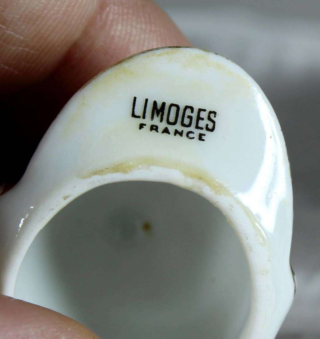 Limoges - Porcelain Riding Hat  - Bid Now!!!