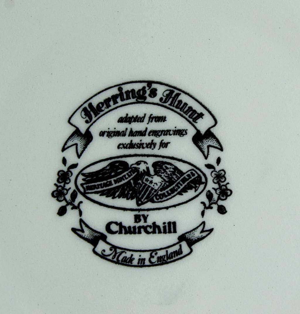 Churchill display plate - Herrings hunt the death