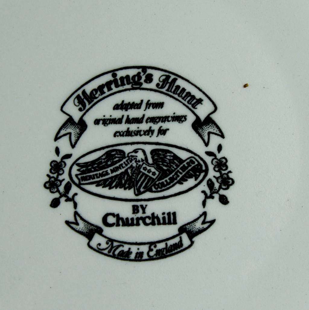 Churchill display plate - Herrings hunt full cry