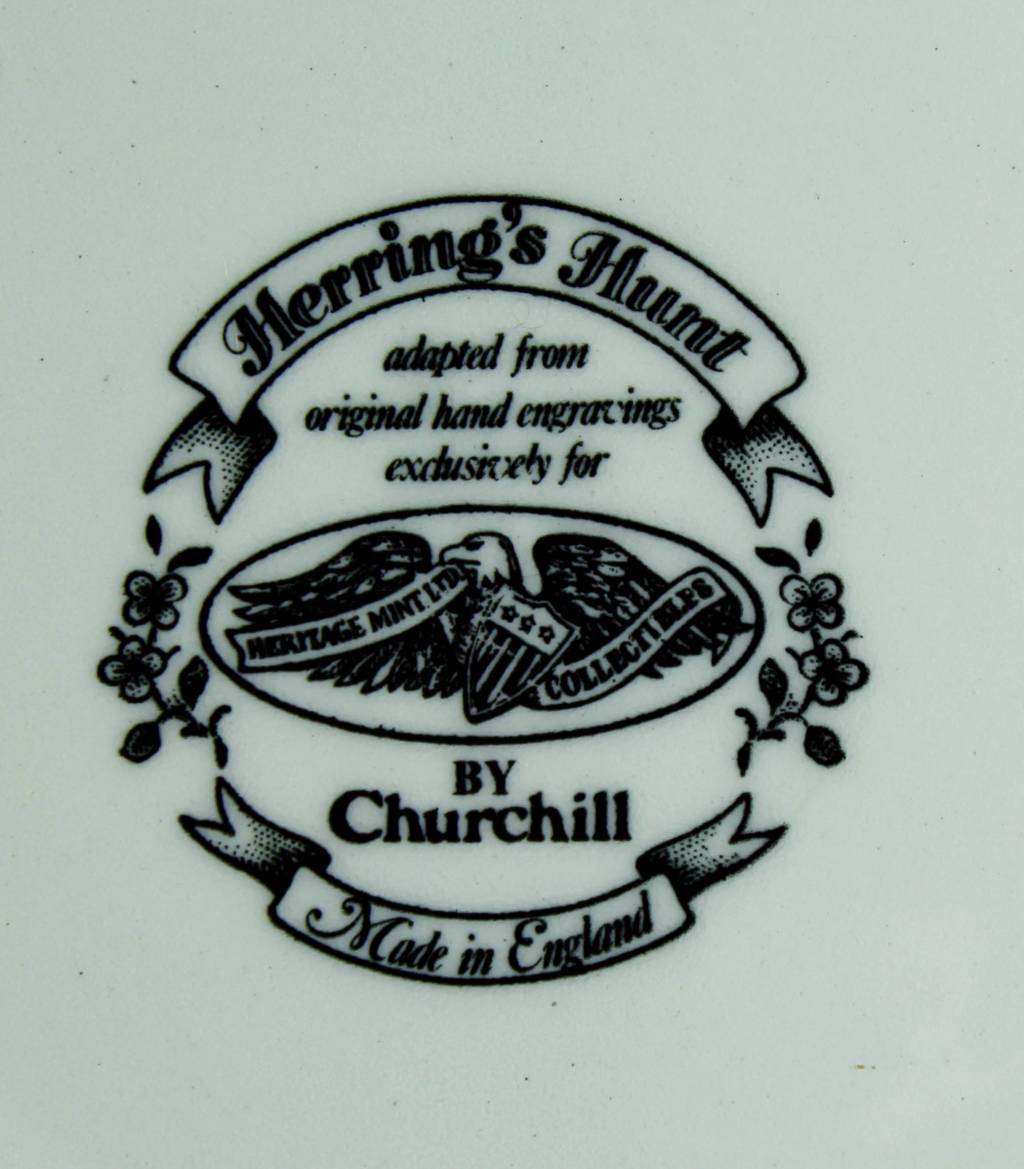 Churchill display plate - Herrings hunt the find