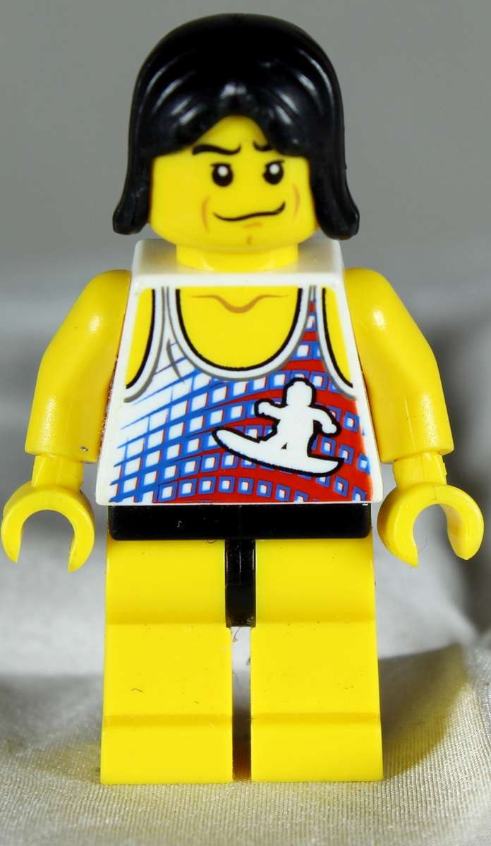 Lego mini figurine - Wind surfer (CTY0237)