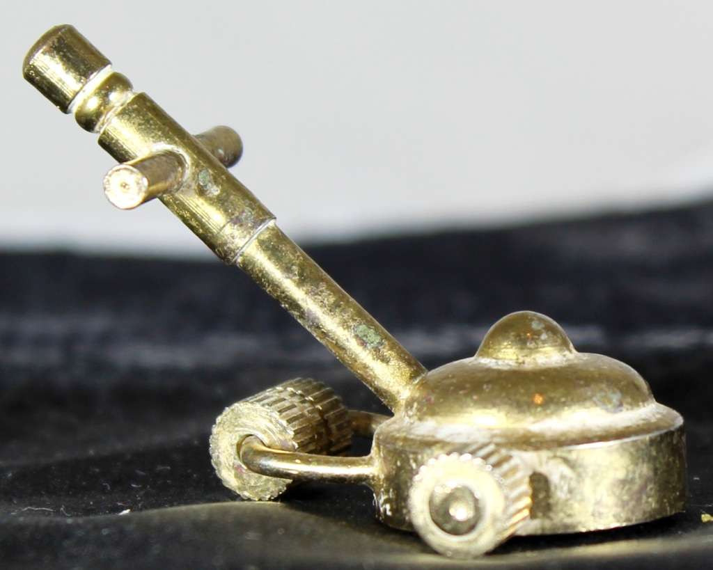 Miniature brass lawnmower