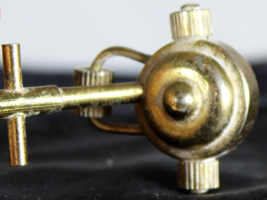 Miniature brass lawnmower