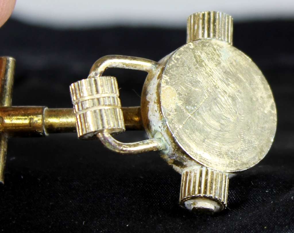 Miniature brass lawnmower