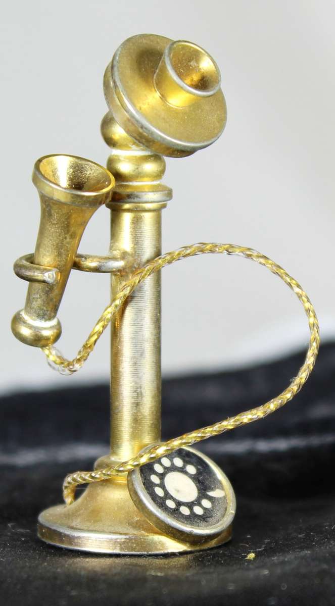 Miniature Brass Vintage Phone - Low Price - BID NOW!!
