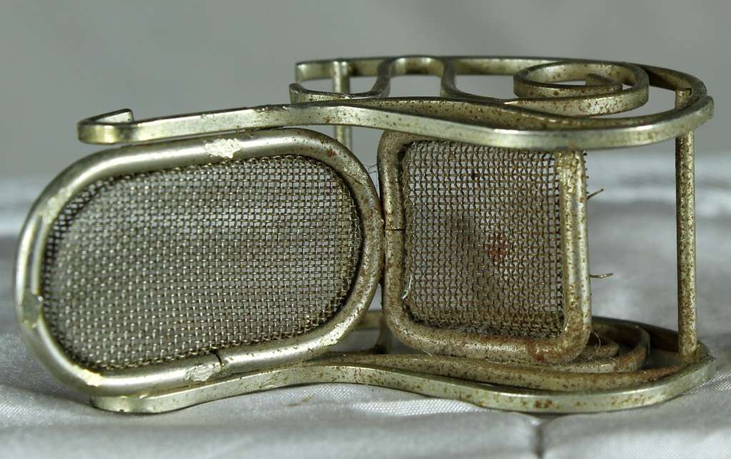 Miniature silver plated rocking chair