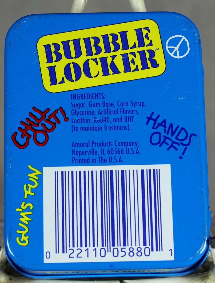 Bubble locker tin