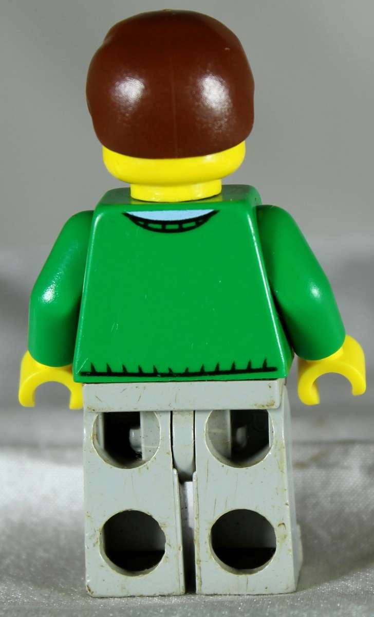 Lego mini figurine - Man with green v-neck sweater (CTY0318)