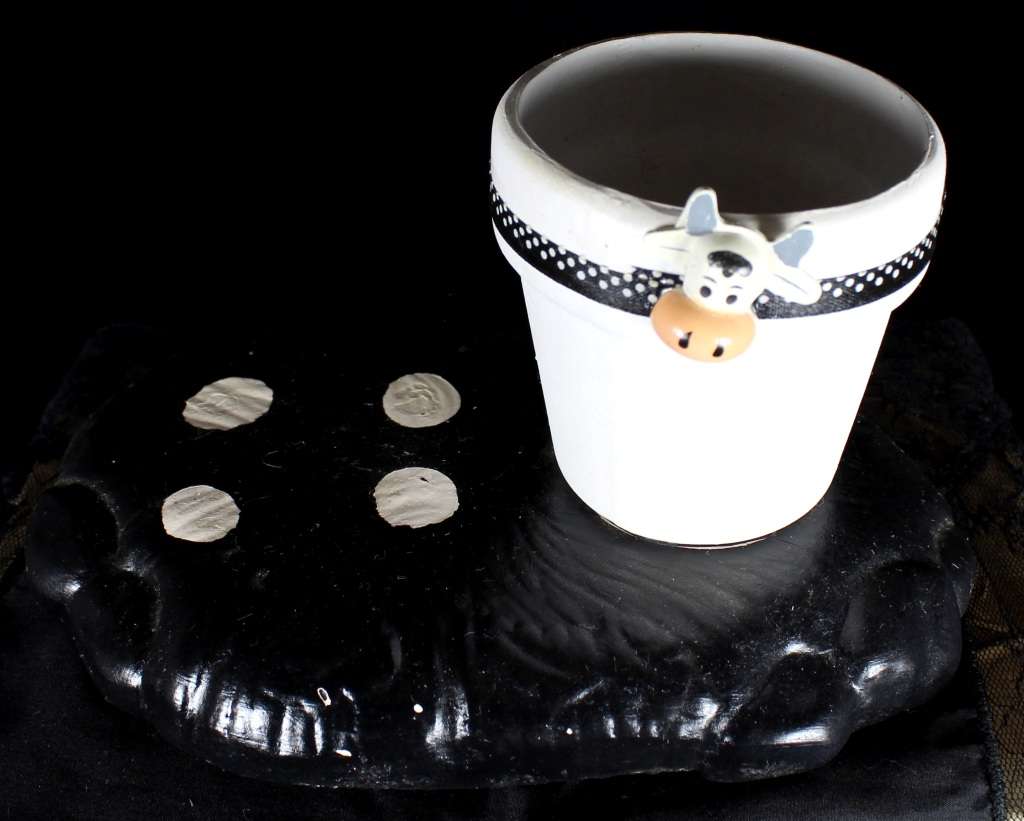 Ceramic Cow Pencil Holder