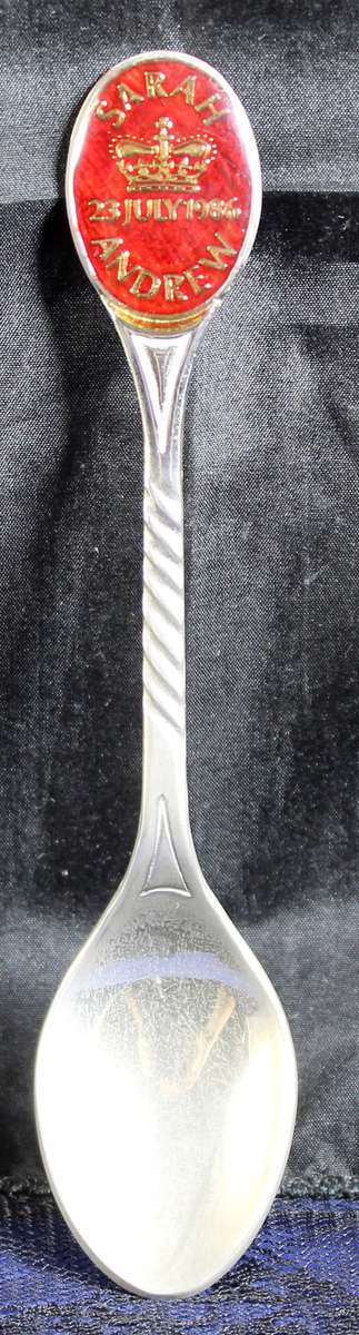 Souvenir Teaspoon - Sarah & Andrew (23 July 1986)