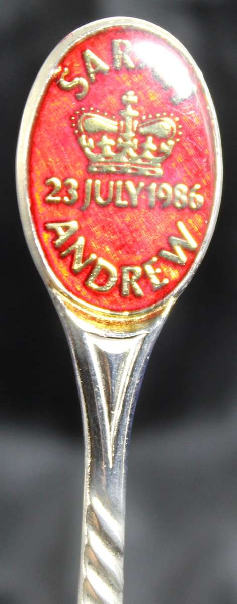 Souvenir Teaspoon - Sarah & Andrew (23 July 1986)
