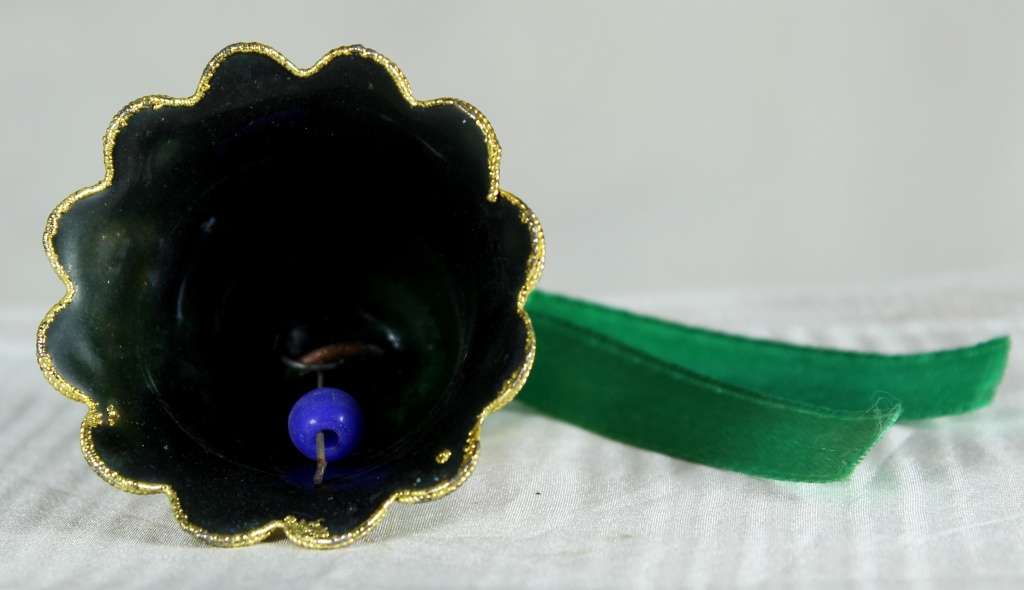 Vintage Cloisonne Enamel Christmas Bell with Clapper - BID NOW!!!