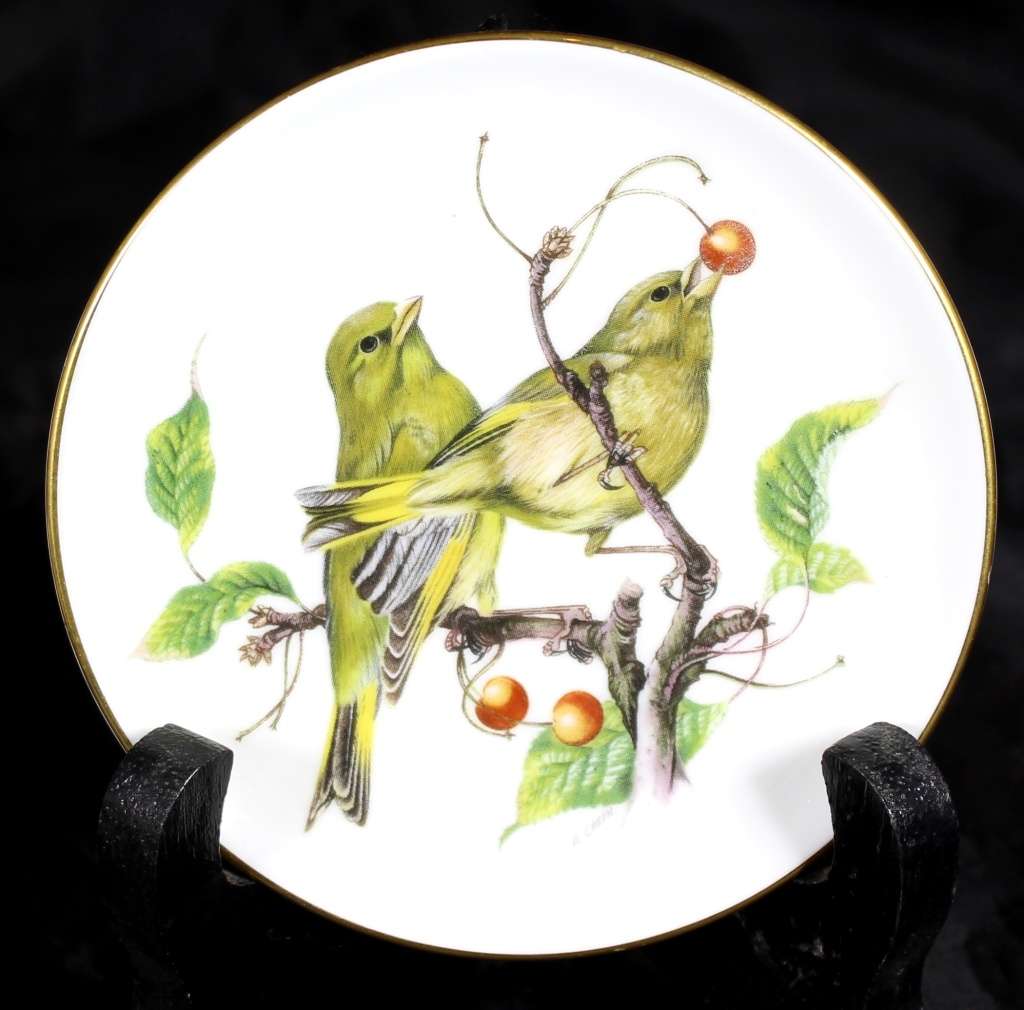 Coalport - Small Display Plate - Greenfinch - BID NOW!!!