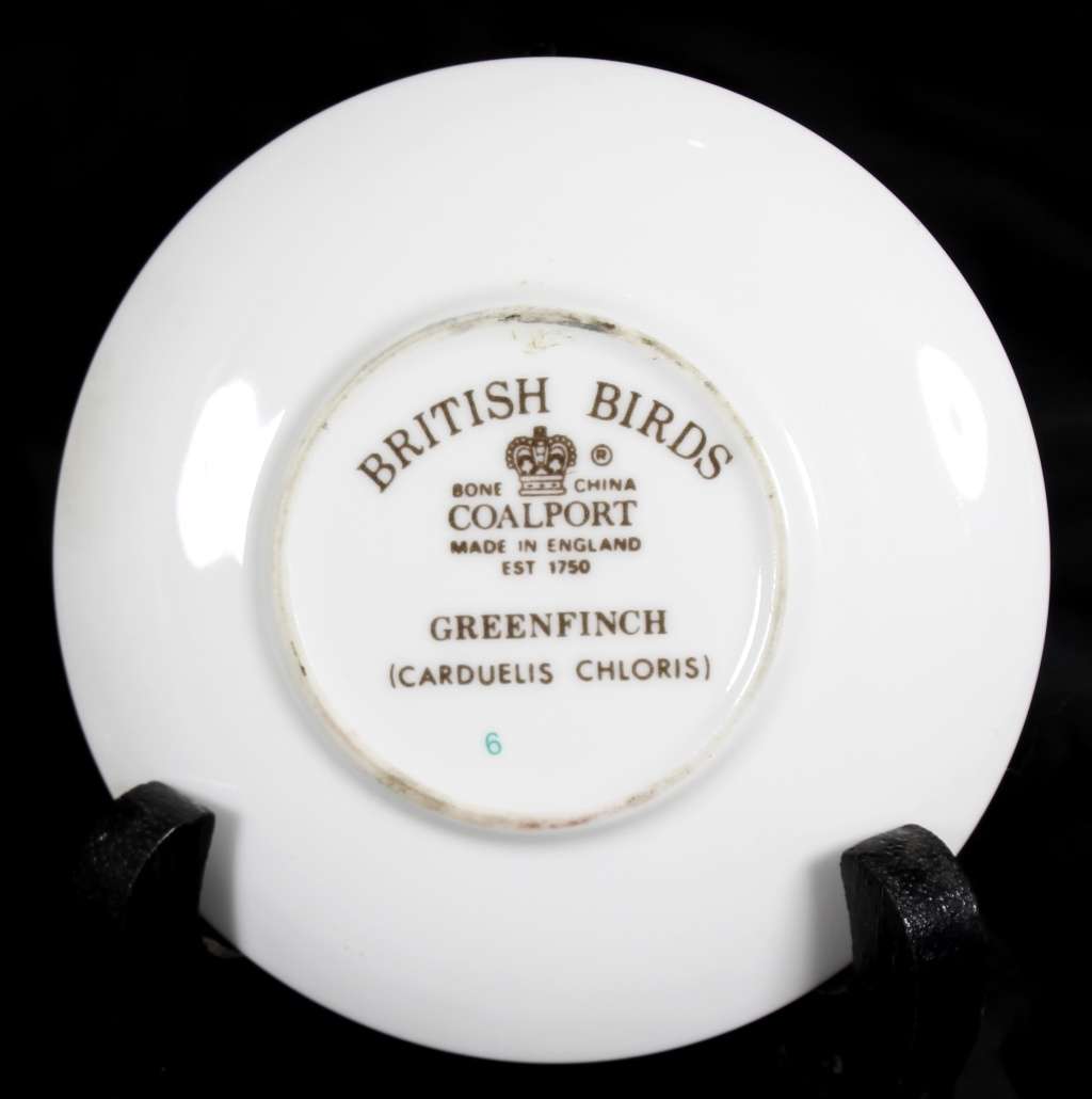 Coalport - Small Display Plate - Greenfinch - BID NOW!!!