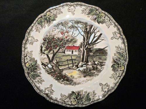 Johnson Bros. - The Friendly Village - The Stone Wall - Hand painted! - Side Plate - Bid now!