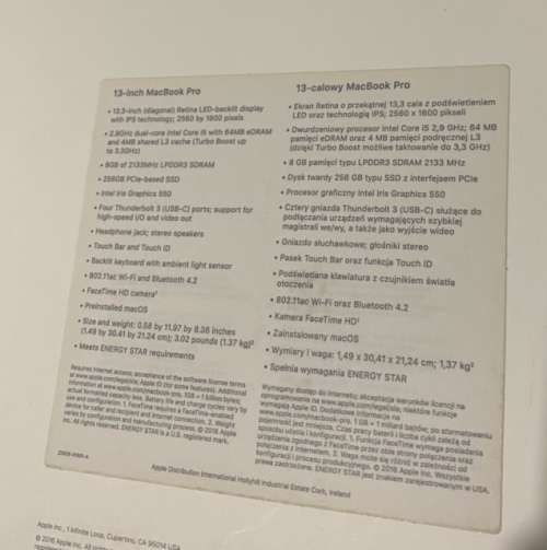 Apple MacBook Pro 13-Inch Inch