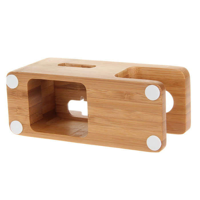 Nerdtech - Apple Watch & iPhone Bamboo Dock Station