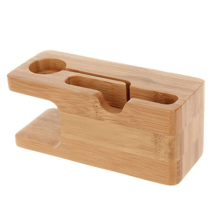 Nerdtech - Apple Watch & iPhone Bamboo Dock Station