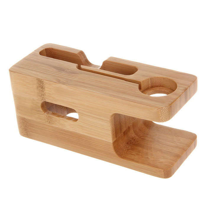 Nerdtech - Apple Watch & iPhone Bamboo Dock Station