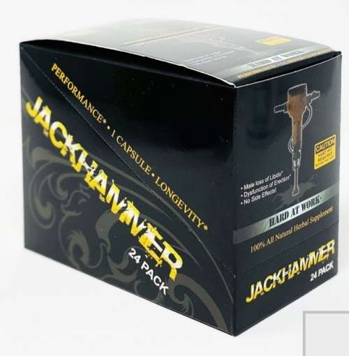 JackHammer Platinum Male Enhancement Pill | Box of 24 Capsules | NO SIDE EFFECTS