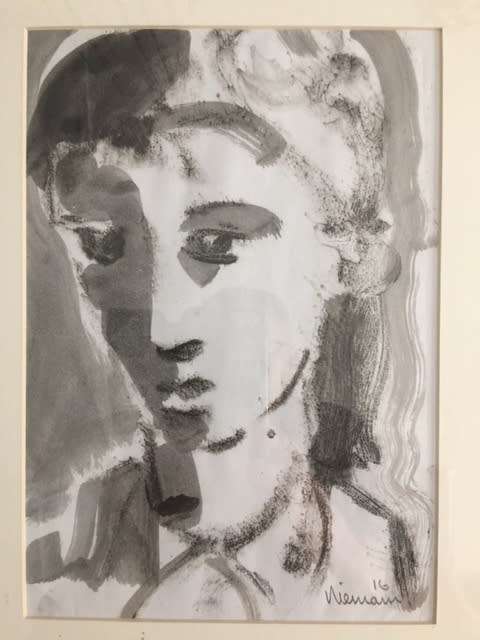 Hennie Niemann Snr (Born,1941) Oil Sketch,Signed and Dated 2016 in Pencil 28cm x 20cm, Nicely Framed